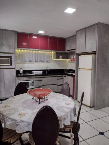 Dapur atau dapur kecil di Pousada Bella Praia