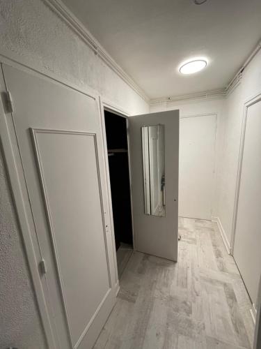 une pièce vide avec une porte et un couloir dans l'établissement Apartment 2, 3 pers. Lyon center, à Lyon