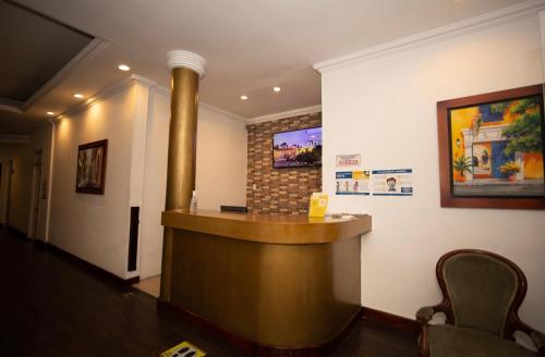 TV a/nebo společenská místnost v ubytování Hotel Casa Fátima
