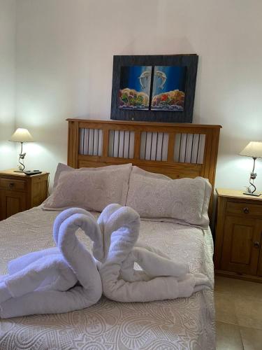 Postel nebo postele na pokoji v ubytování Posada D`Lua