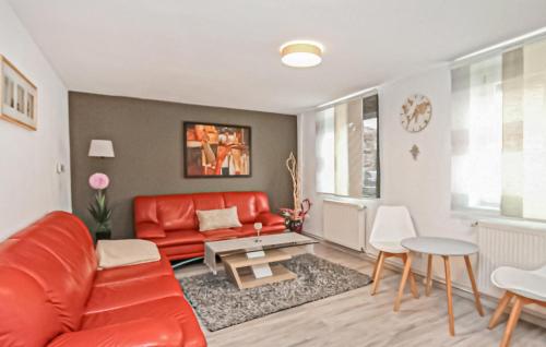 Posezení v ubytování Ferienhaus Röbelmüritz