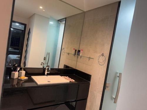 Koupelna v ubytování Barra home stay