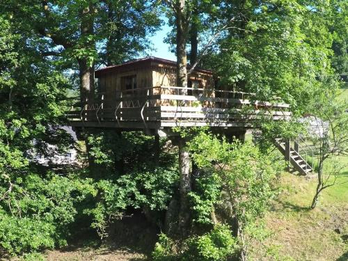 Cabane perchée avec terrasse, sauna et BBQ à Ferdrupt - FR-1-589-770