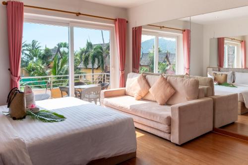 Χώρος καθιστικού στο Bikini Villas Koh Chang