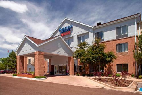 a hotel with a sign on the front of it at Fairfield Inn by Marriott Denver / Westminster in Westminster