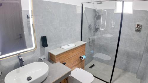 Koupelna v ubytování Ranowell Hotel