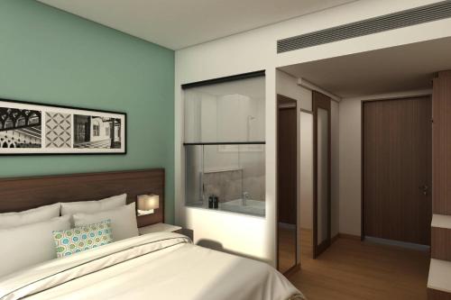 Katil atau katil-katil dalam bilik di Fairfield by Marriott Chennai OMR