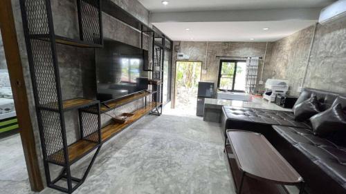 Χώρος καθιστικού στο Koh Tao Townhouse