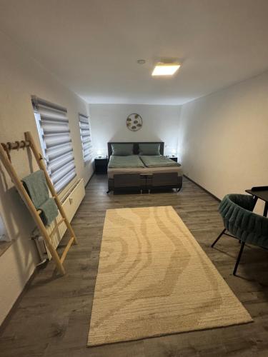 Postel nebo postele na pokoji v ubytování Moderne City Wohnung