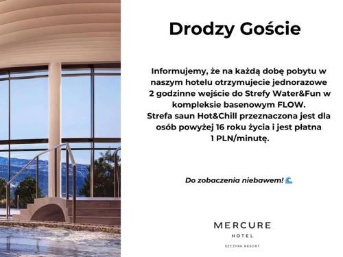 a screenshot of a website of a hospital at Mercure Szczyrk Resort in Szczyrk