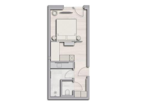 a drawing of a floor plan of a house at Nagalu in Fiss