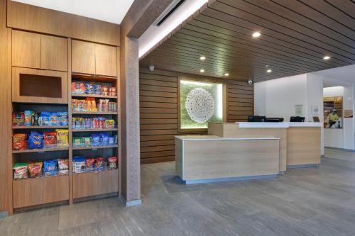 an office with a counter and shelves of food at Fairfield Inn & Suites by Marriott Houston NASA/Webster in Webster