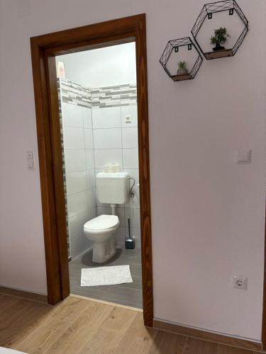 Koupelna v ubytování Prenoćište Stari Grad - Old Town