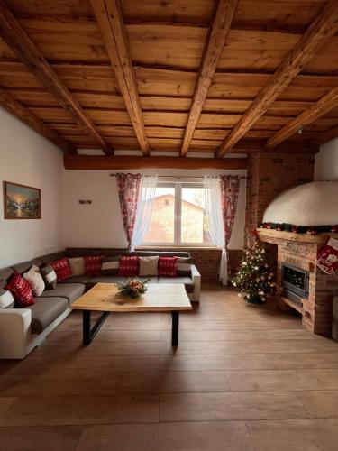 Χώρος καθιστικού στο Pokoje u Jasia i Małgosi