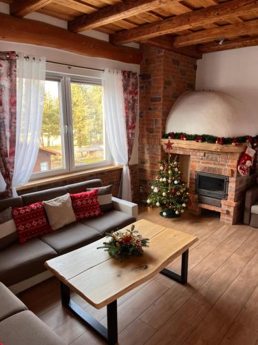 Χώρος καθιστικού στο Pokoje u Jasia i Małgosi