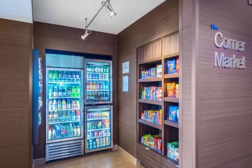 a convenience store with two refrigerators and drinks at Fairfield Inn & Suites by Marriott Bloomsburg in Bloomsburg