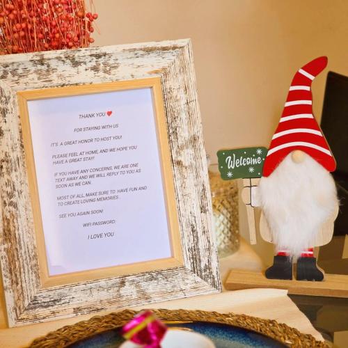 a picture of a christmas menu in a picture frame at Kozakos Luxury House in Pano Lefkara