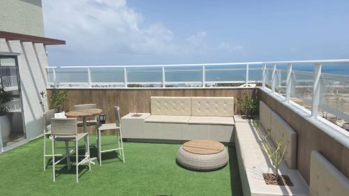 Μπαλκόνι ή βεράντα στο Appartement tout confort au bord de mer