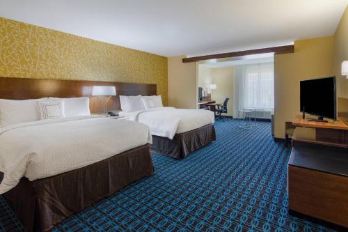 TV o dispositivi per l'intrattenimento presso Fairfield Inn & Suites by Marriott Abingdon