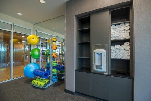 a room with a gym with a climbing frame and balls at Fairfield Inn & Suites by Marriott Provo Orem in Orem