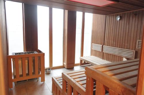 Ein Sitzbereich in der Unterkunft Strandvillen Heringsdorf