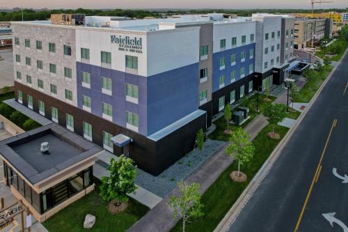 an overhead view of a building on a city street at Fairfield by Marriott Inn & Suites St. Paul Eagan in Eagan
