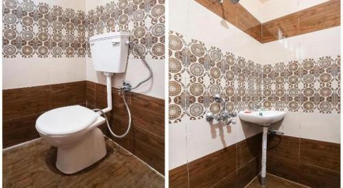 Koupelna v ubytování Hotel Krishna