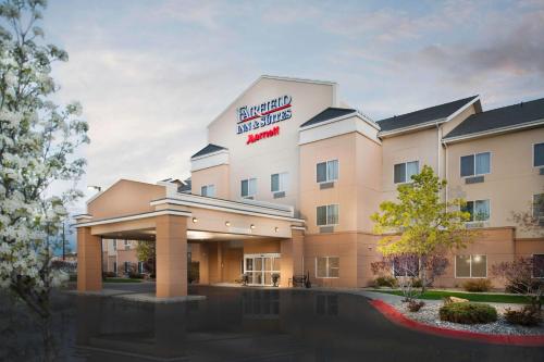 a rendering of a hotel with a sign on it at Fairfield Inn & Suites Idaho Falls in Idaho Falls