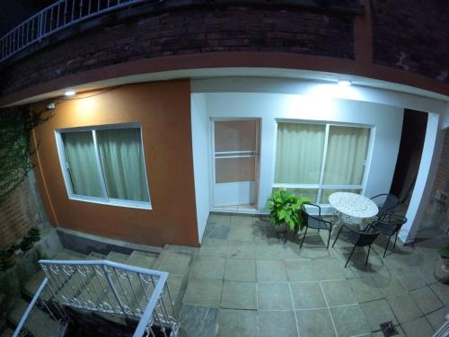 Balkón nebo terasa v ubytování Casa León