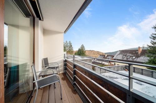 Ein Balkon oder eine Terrasse in der Unterkunft Apartmány Rezidence Lyžařská