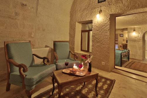 Χώρος καθιστικού στο Jacob's Cave Suites - Cappadocia