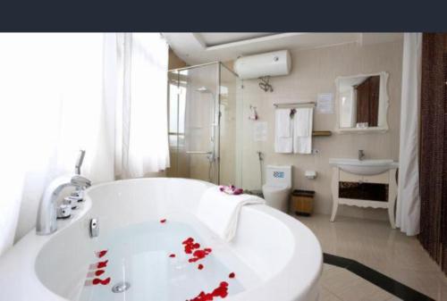 Koupelna v ubytování Pho Nui Hotel