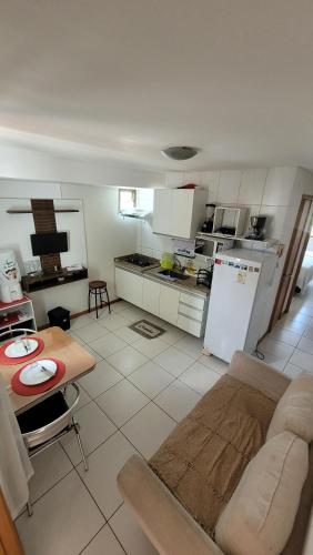 Kuchyň nebo kuchyňský kout v ubytování Apto 310 - Residencial Monte Fuji