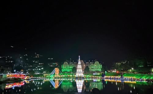 Udsigt til Petrópolis eller udsigt til byen taget fra lejligheden