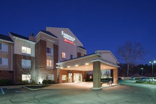 a hospital building with a sign on the front of it at Fairfield Inn & Suites by Marriott Marietta in Marietta
