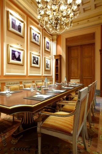 a conference room with a long table and chairs at Hotel Grande Bretagne, a Luxury Collection Hotel, Athens in Athens