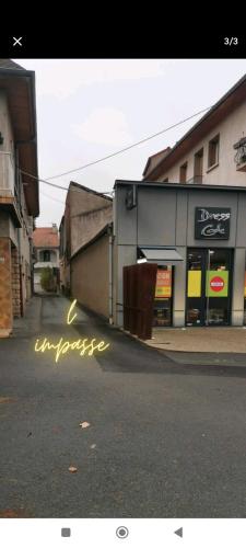an empty street in front of a store at L'escapade Montbrisonnaise in Montbrison