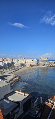 a view of a city and a body of water at La Suite di FiloGà in Vieste