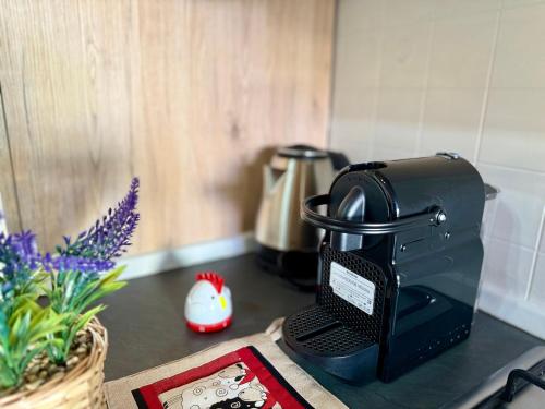 a toaster sitting on top of a kitchen counter at Bosa vacanza in Bosa