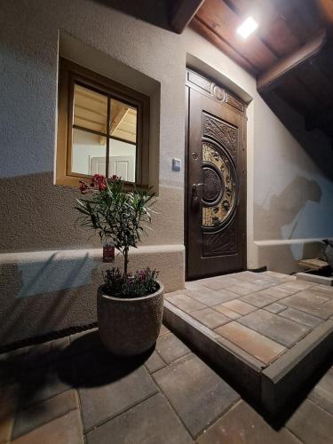 Χώρος καθιστικού στο Apartmán Drevenica