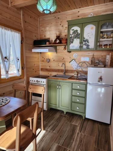 Cuisine ou kitchenette dans l'établissement Wooden House ŠUŠKA 3 - Drvena kuća ŠUŠKA 3