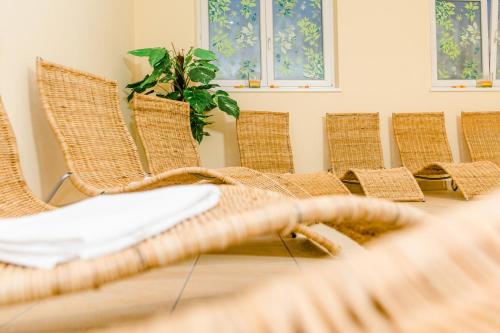 a group of chairs sitting around a table at A Casa Kristall in Sölden