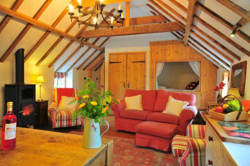 A seating area at Manor House Stables 