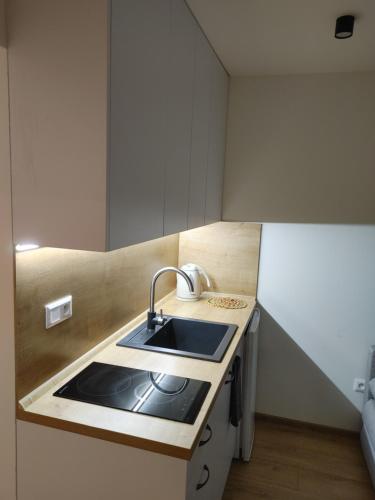 Kuchyň nebo kuchyňský kout v ubytování Apartment Kukučka - Tatranská Štrba
