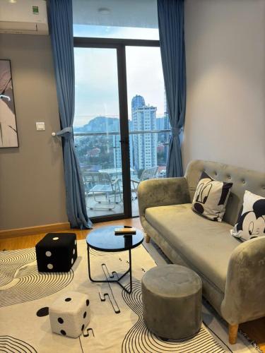 Ruang duduk di CSJ TOWER - CSJ Apartment 5 Stars Vung Tau City - Căn Hộ CSJ 5 Sao View Biển Vũng Tàu - MINH TOẢN's Homestay