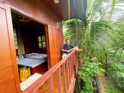 Μπαλκόνι ή βεράντα στο Gió Núi garden homestay