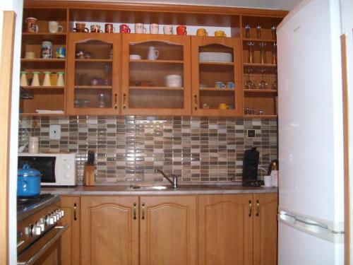 Kuchyň nebo kuchyňský kout v ubytování Apartment Marta