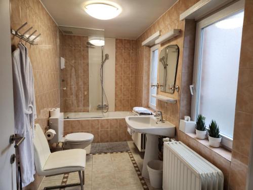 Koupelna v ubytování Albert - Rooms