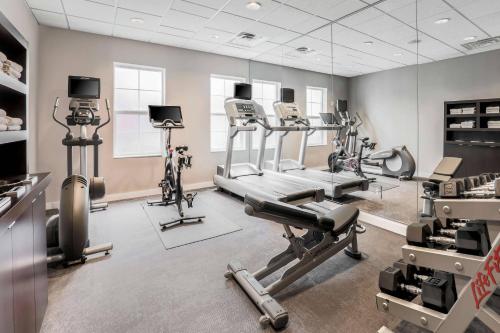 a gym with treadmills and elliptical machines at Residence Inn by Marriott Denver Golden/Red Rocks in Golden