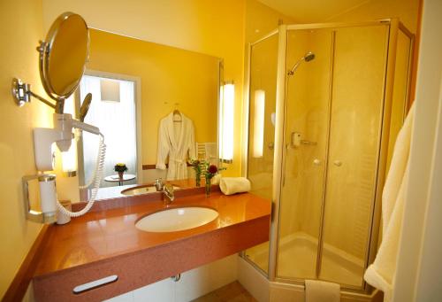 Koupelna v ubytování Hotel Johannisbad